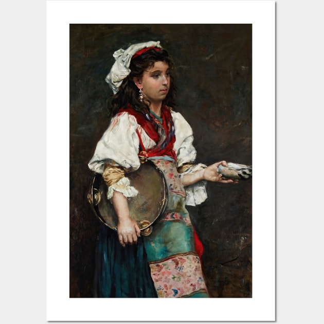 Gypsy Girl by Julius LeBlanc Stewart Wall Art by Classic Art Stall